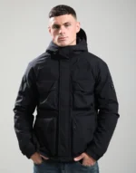 Barnston Black Ripstop Parka | Men's Durable Winter Jacket