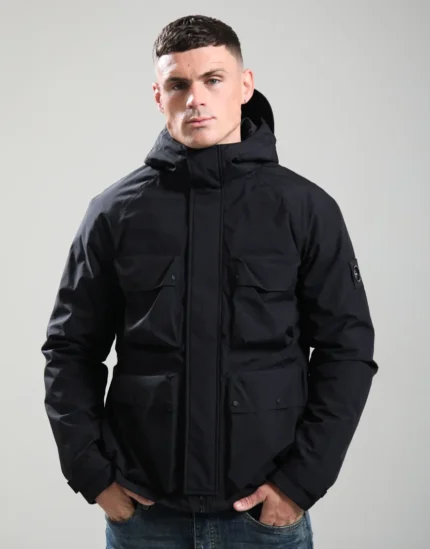 Barnston Black Ripstop Parka | Men's Durable Winter Jacket