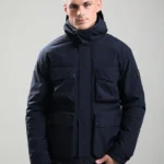 Barnston Navy Ripstop Parka | Men's Warm Winter Jacket