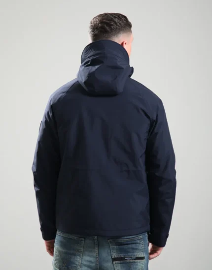 Barnston Navy Ripstop Parka | Men's Warm Winter Jacket