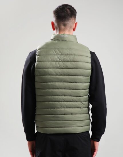 Oakdale Khaki Bubble Vest for Men | Lightweight Winter Vest