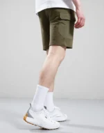 Aksu Khaki Jersey Cargo Shorts for Men | Casual Comfort