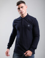 Marchio LS Polo Shirt // Navy