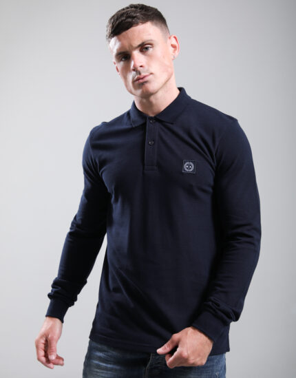 Marchio LS Polo Shirt // Navy