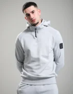 Stanford 1/4 Zip Sweat Oceanic Grey | Men's Premium Sweatshirt