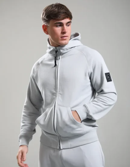 Siren Full Zip Hoodie Oceanic Grey | Men's Casual Hoodie