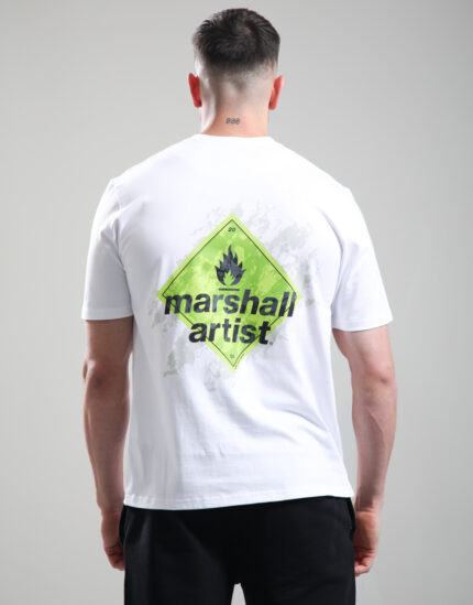 marshall artist safe from harm t shirt white
